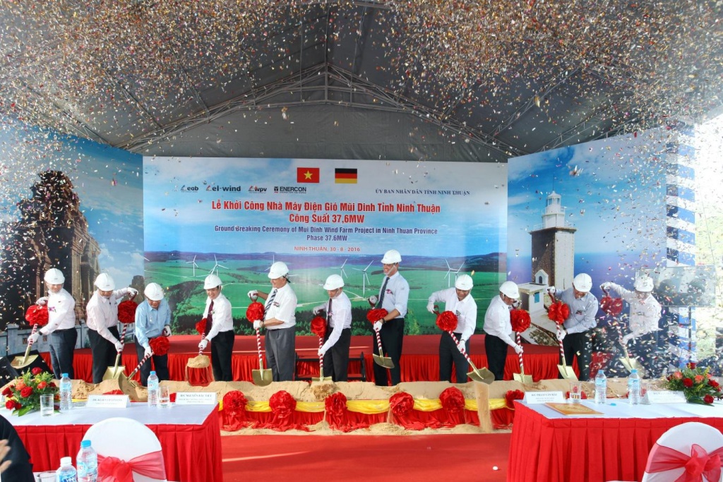 Grundsteinlegung für den Windpark „Mui Dinh“ in Vietnam